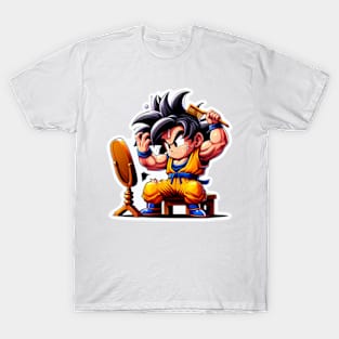 Goku style his super saiyan hair T-Shirt